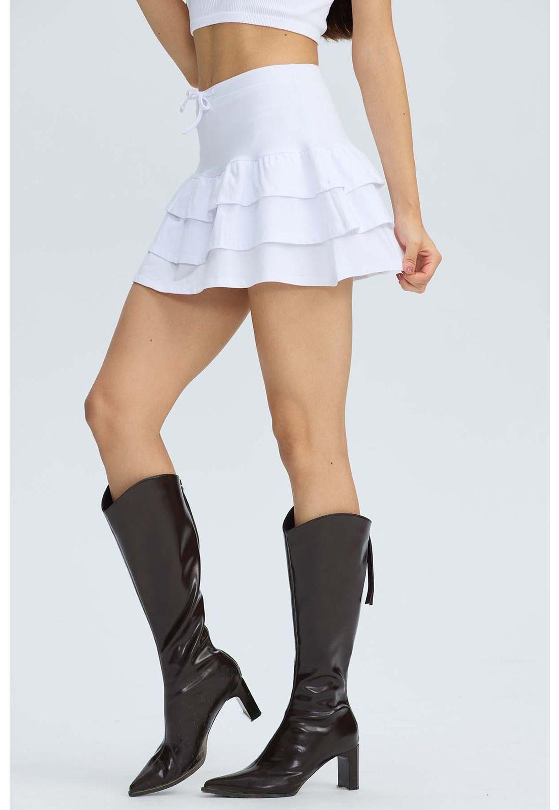 Falda Mujer Vuelos Blanco-2