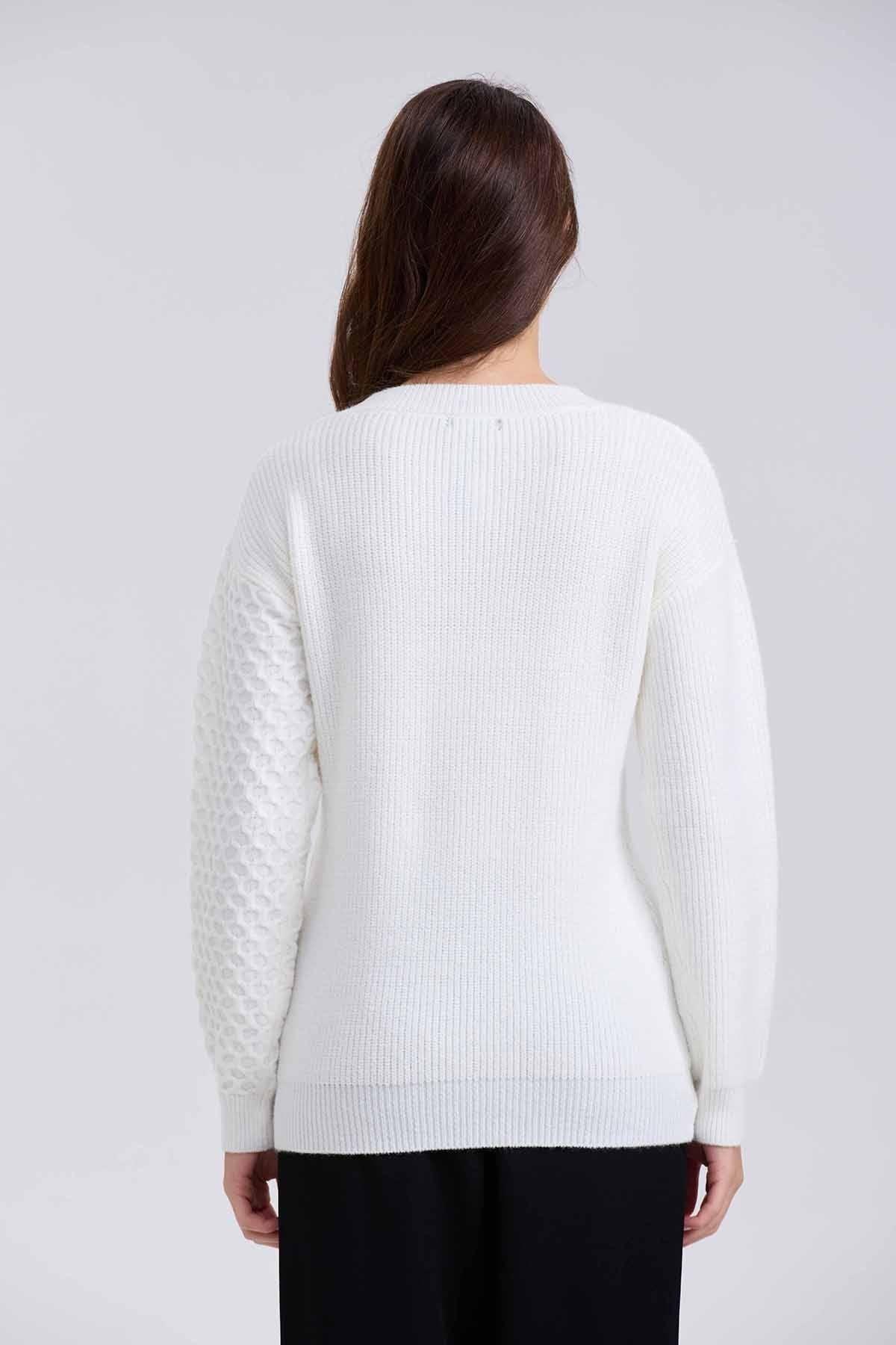 Sweater Mujer Mitad Crudo-2
