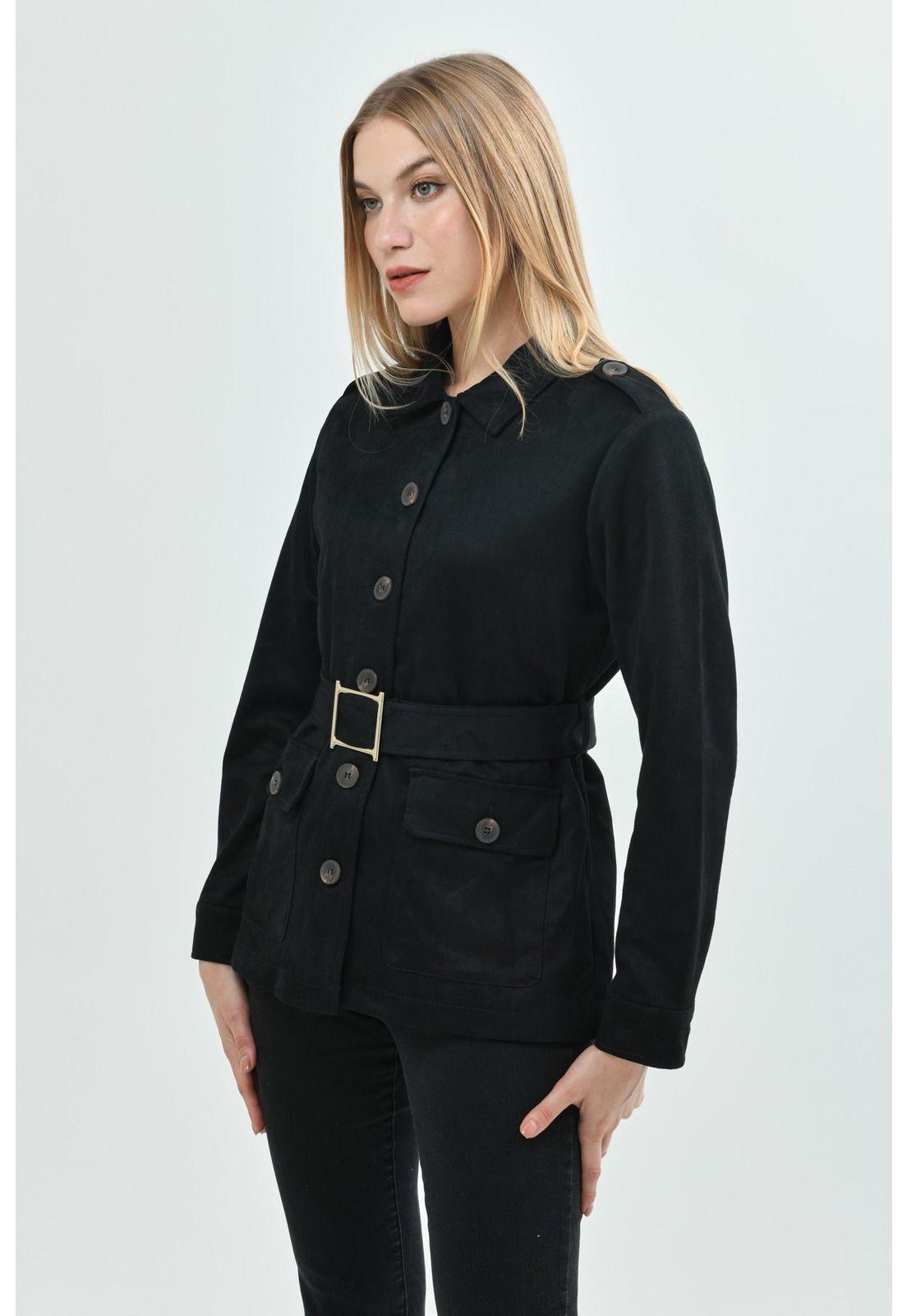 Chaqueta Mujer Regular Negro - X-1