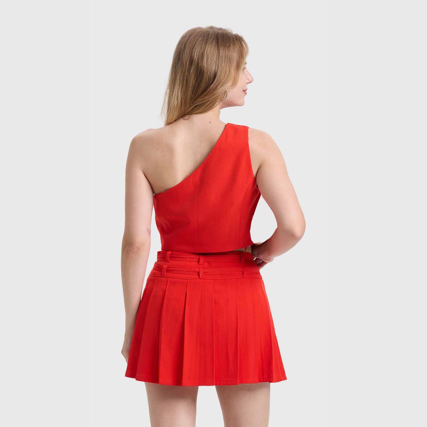 Blusa Mujer Gillette Asimétrico Rojo Fashions Park-2
