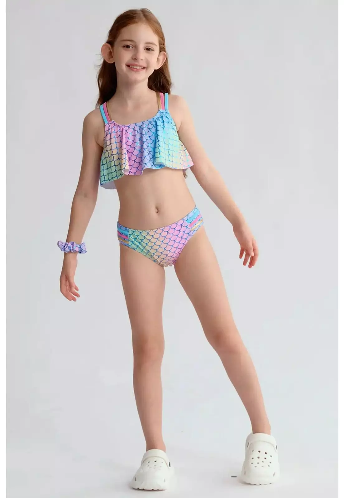 Traje De Baño Niña Full Print Azul-0