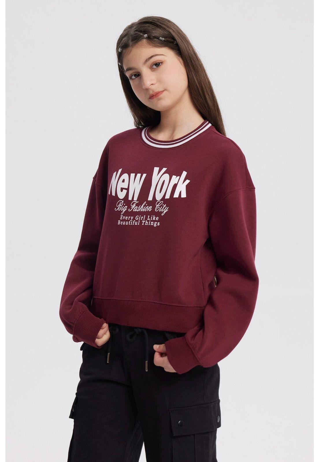 Polerón Niña Slim Rojo-1