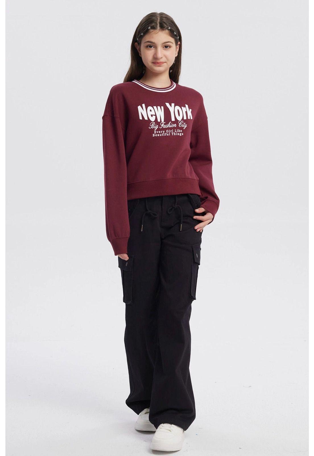 Polerón Niña Slim Rojo-3