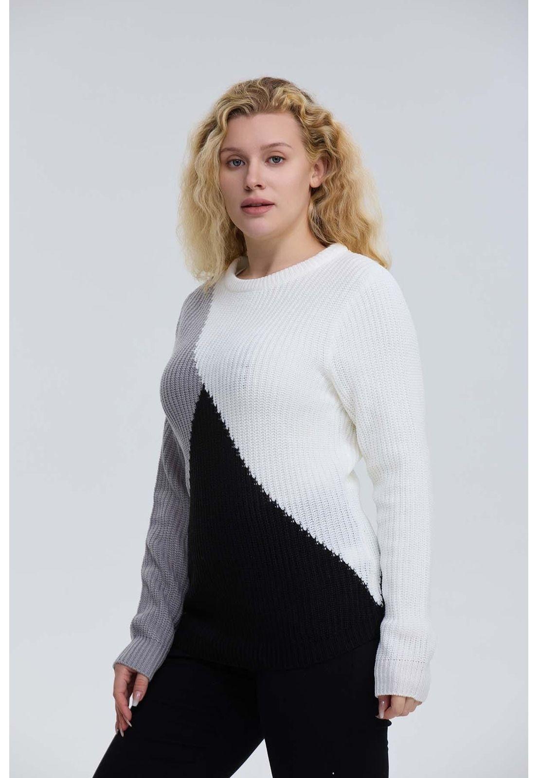 Sweater Mujer Tejido Negro-1