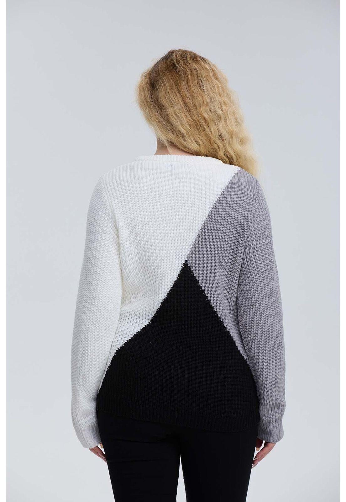 Sweater Mujer Tejido Negro-2