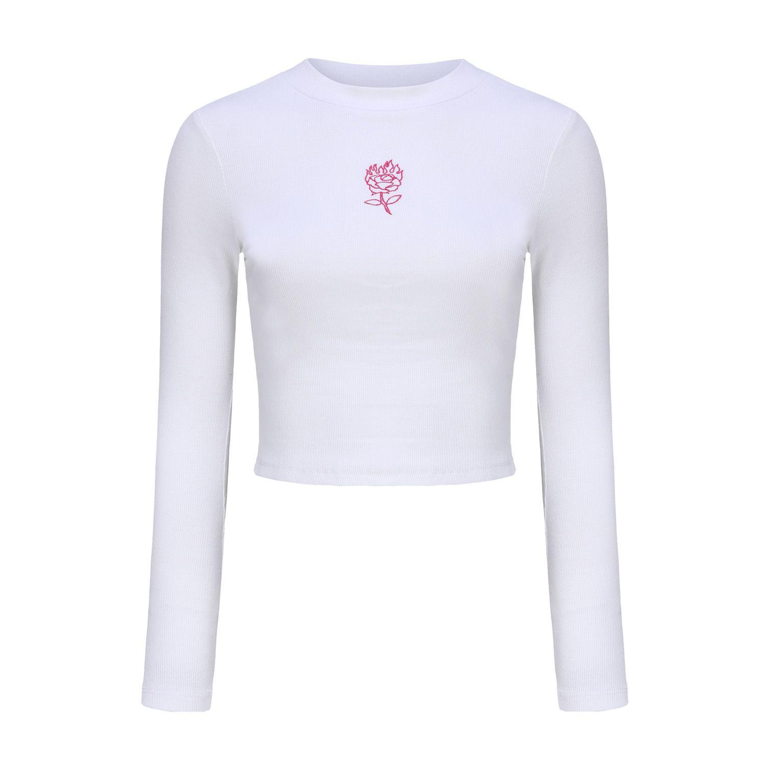 Polera Niña Rib Print Crudo-0