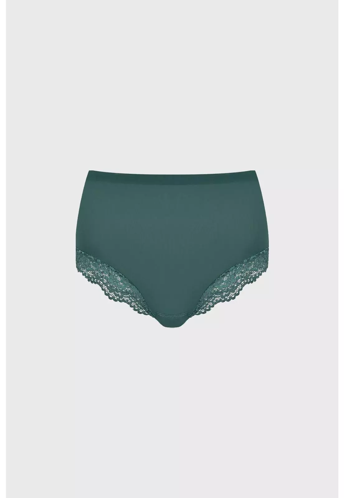 Calzón Mujer Tiro Alto Detalle Encaje Turquesa-0