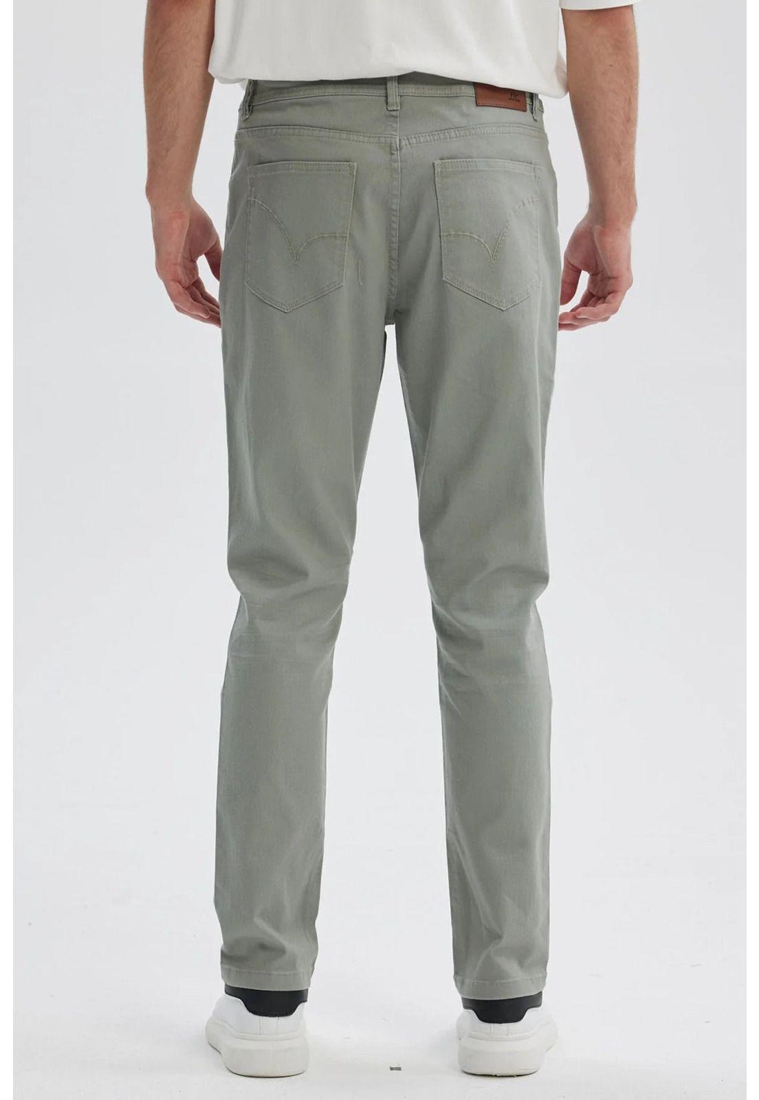 Jeans Hombre Slim Color Verde-2