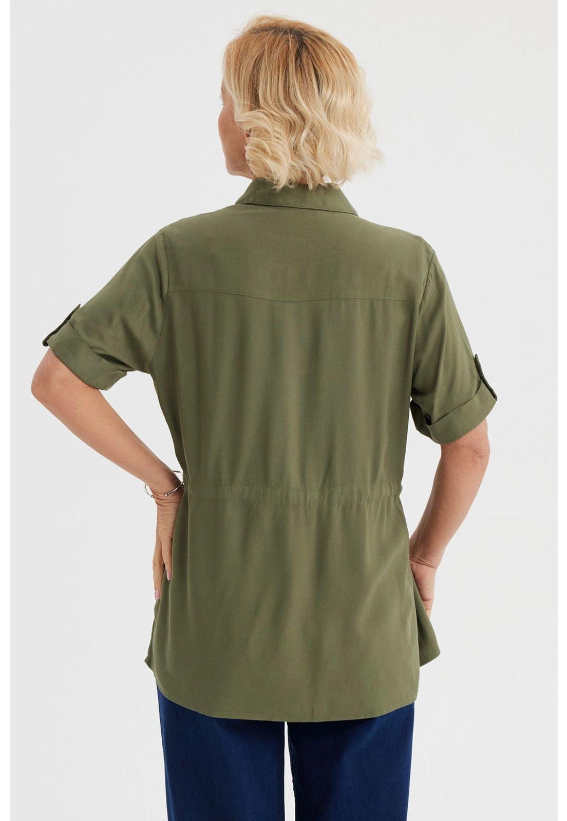 Blusa Mujer Casual Verde Olivo-2