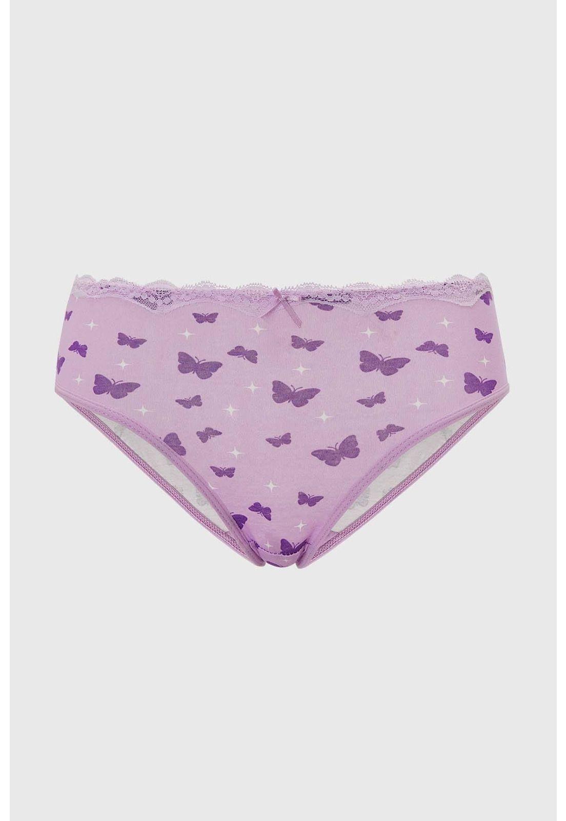Calzón Pantaleta Detalle Cinta Lila-0