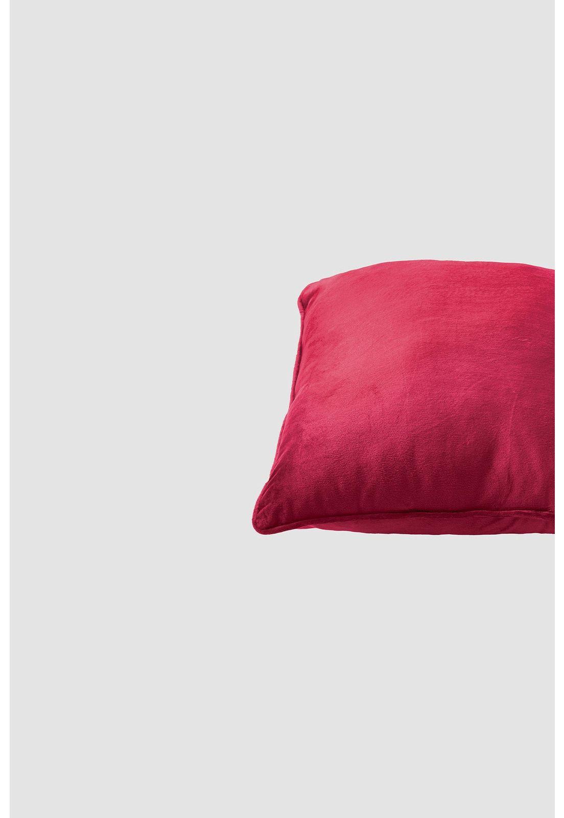 Cojín Unisex Velvet Liso Rojo-2