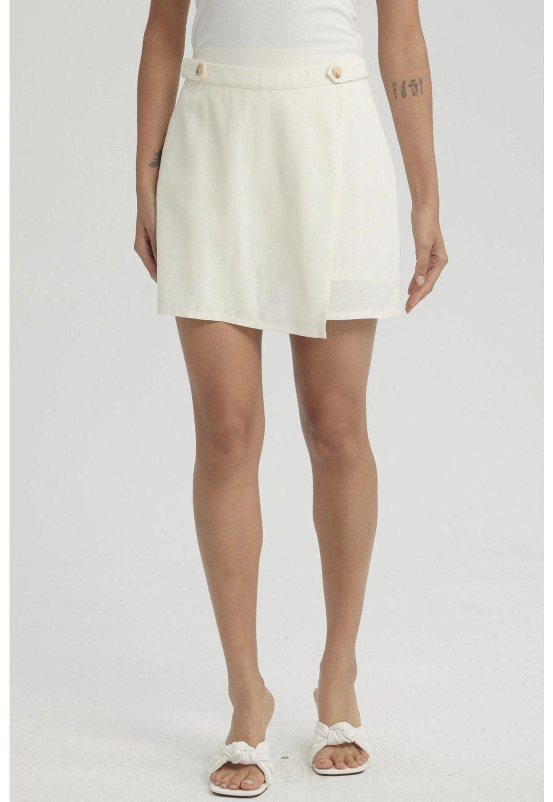 Short Mujer Con Botones Verde-3