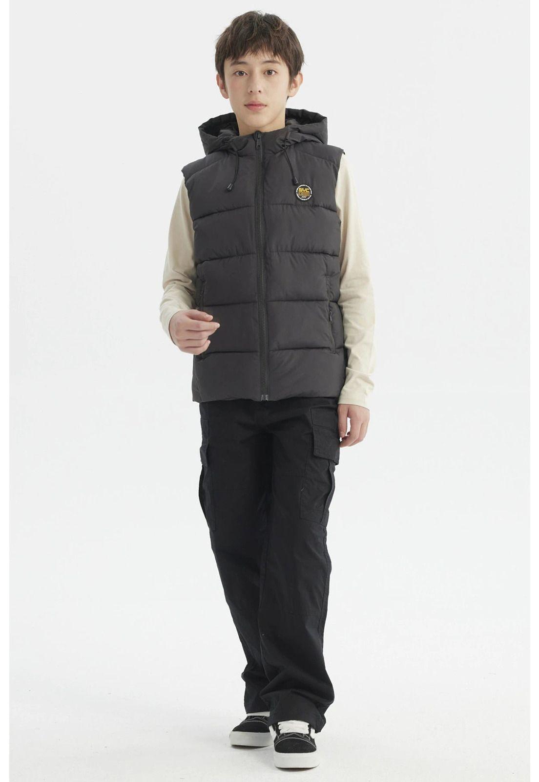 Parka Niño Gorro Acolchado Marengo-3