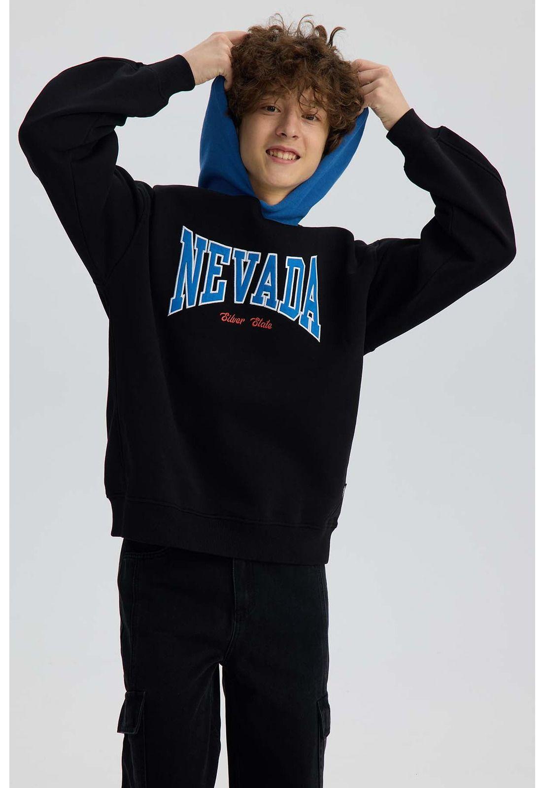 Polerón Niño College Negro-1