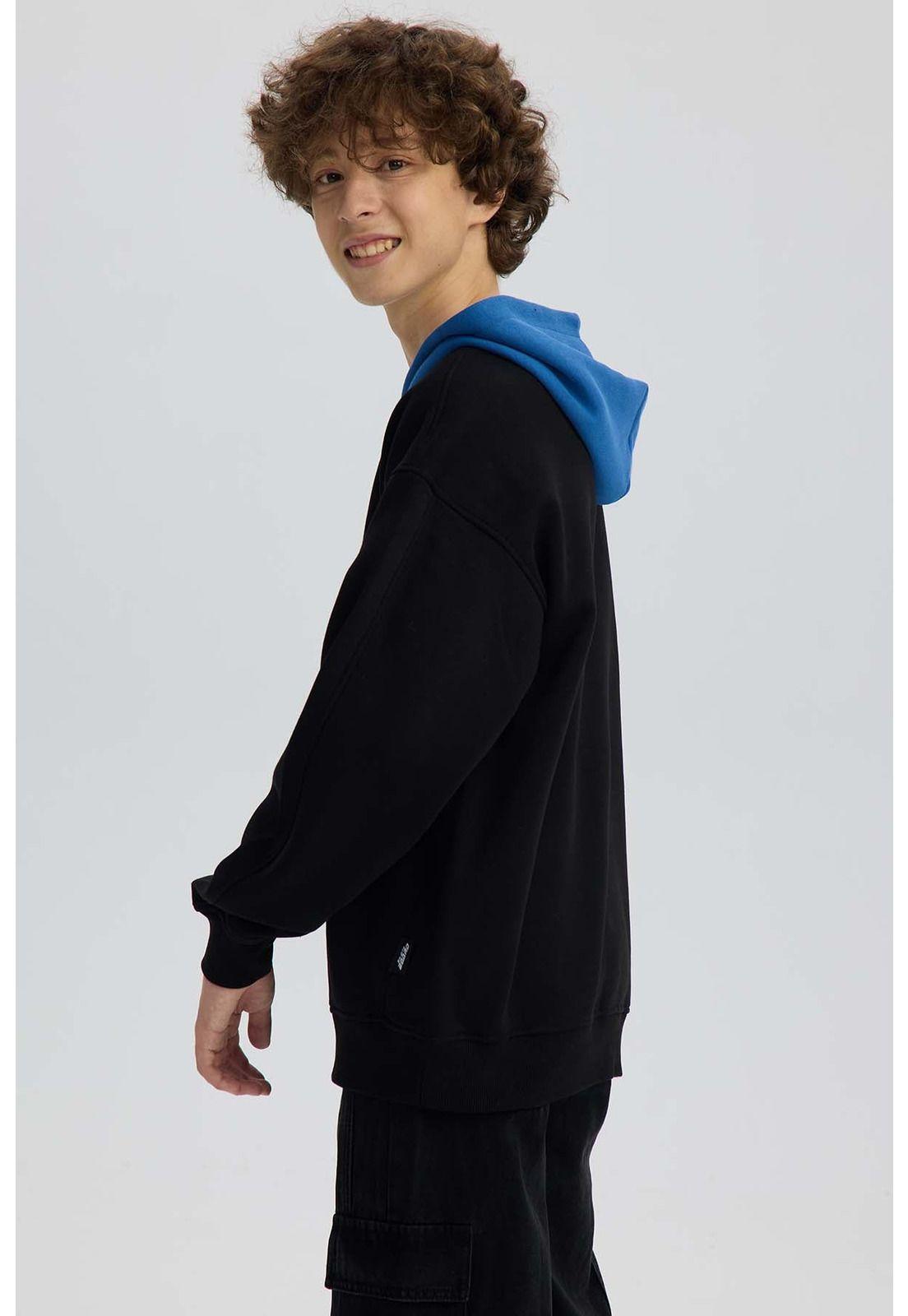 Polerón Niño College Negro-2