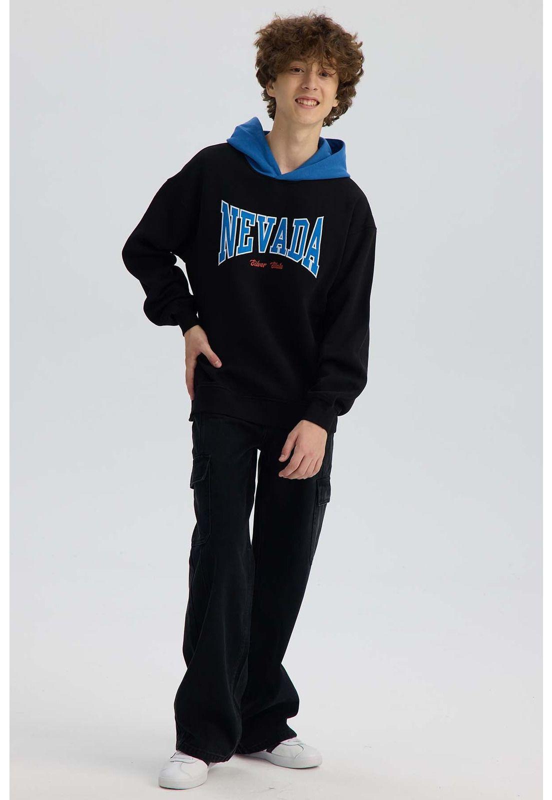 Polerón Niño College Negro-3