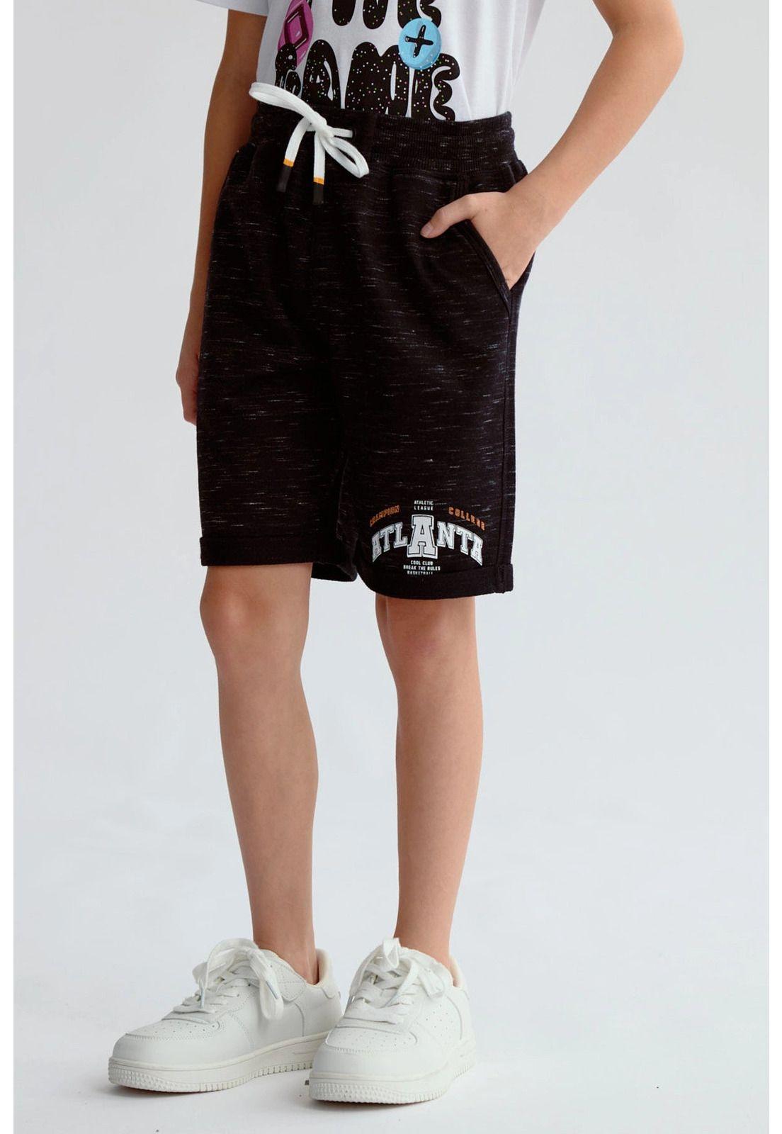 Bermuda Niño Bermuda Básico Negro-1