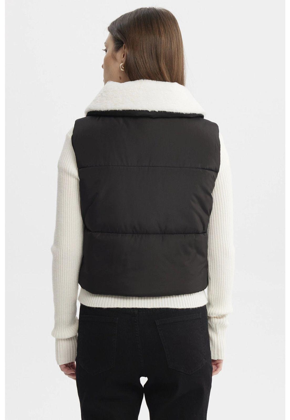 Parka Mujer Liso Full Zipper Negro-2