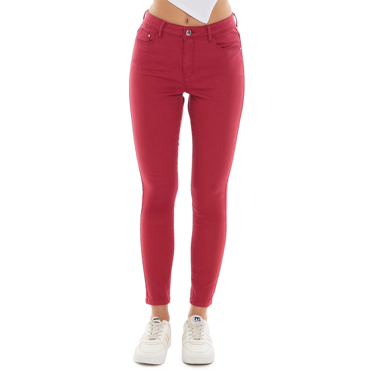 Jeans Mujer Emilia Rojo Fashion's Park-0