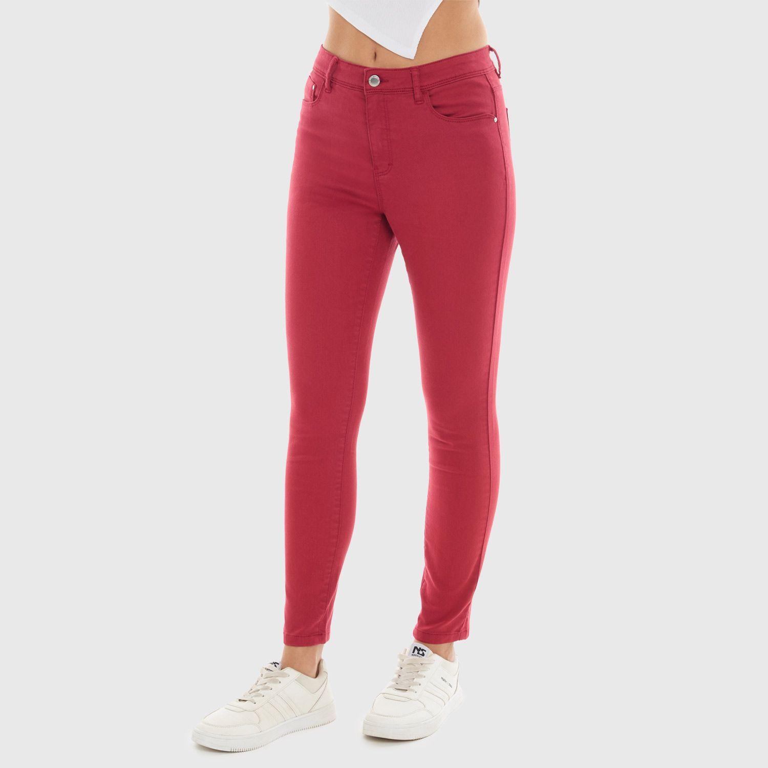 Jeans Mujer Emilia Rojo Fashion's Park-1