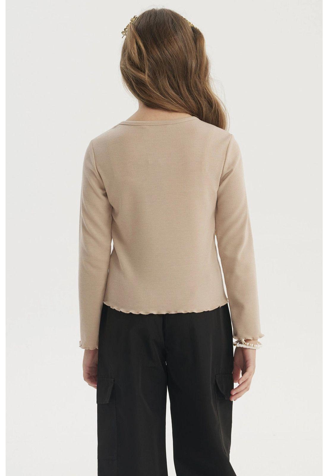 Polera Niña Slim Café-2