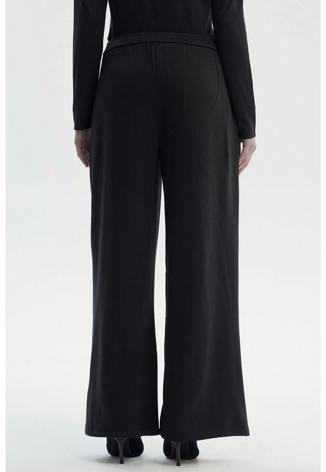 Pantalón Buzo Mujer Cinturón Negro-2