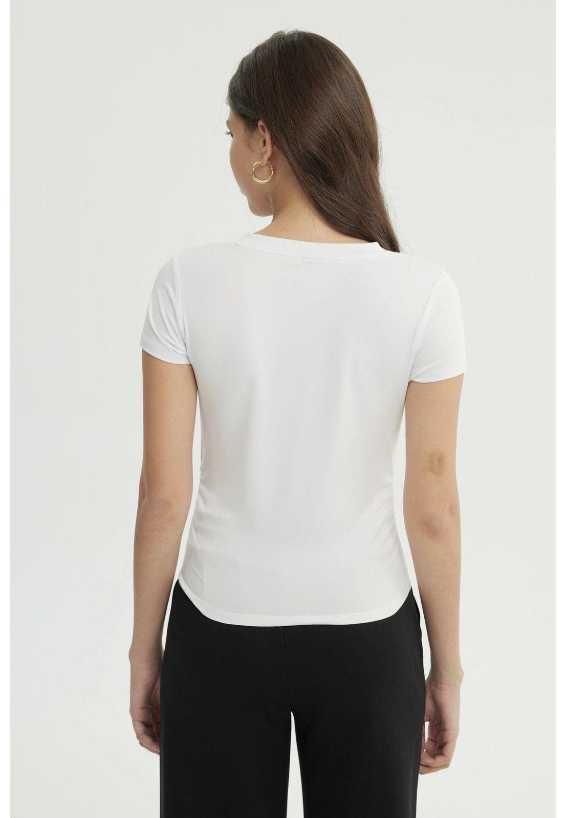 Polera Mujer Slim Fit Blanco-2