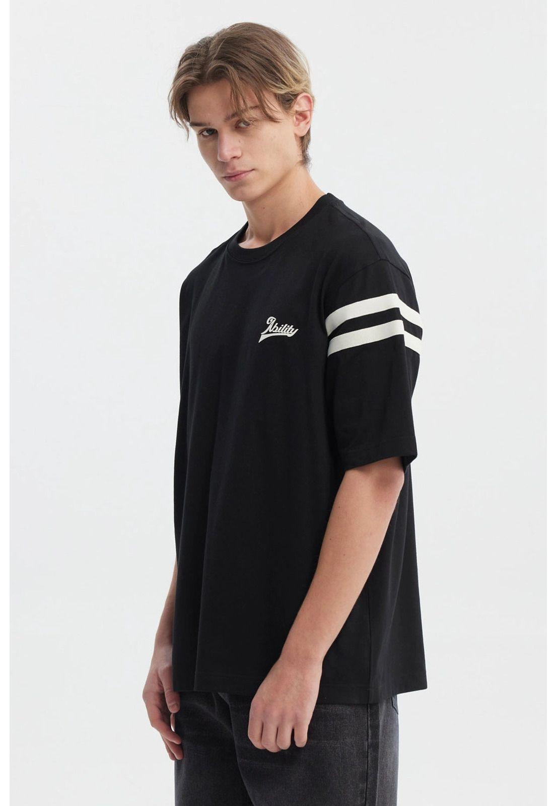 Polera Hombre Oversize Negro - Xl-1