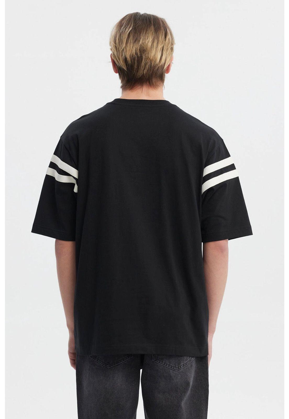 Polera Hombre Oversize Negro - Xl-2