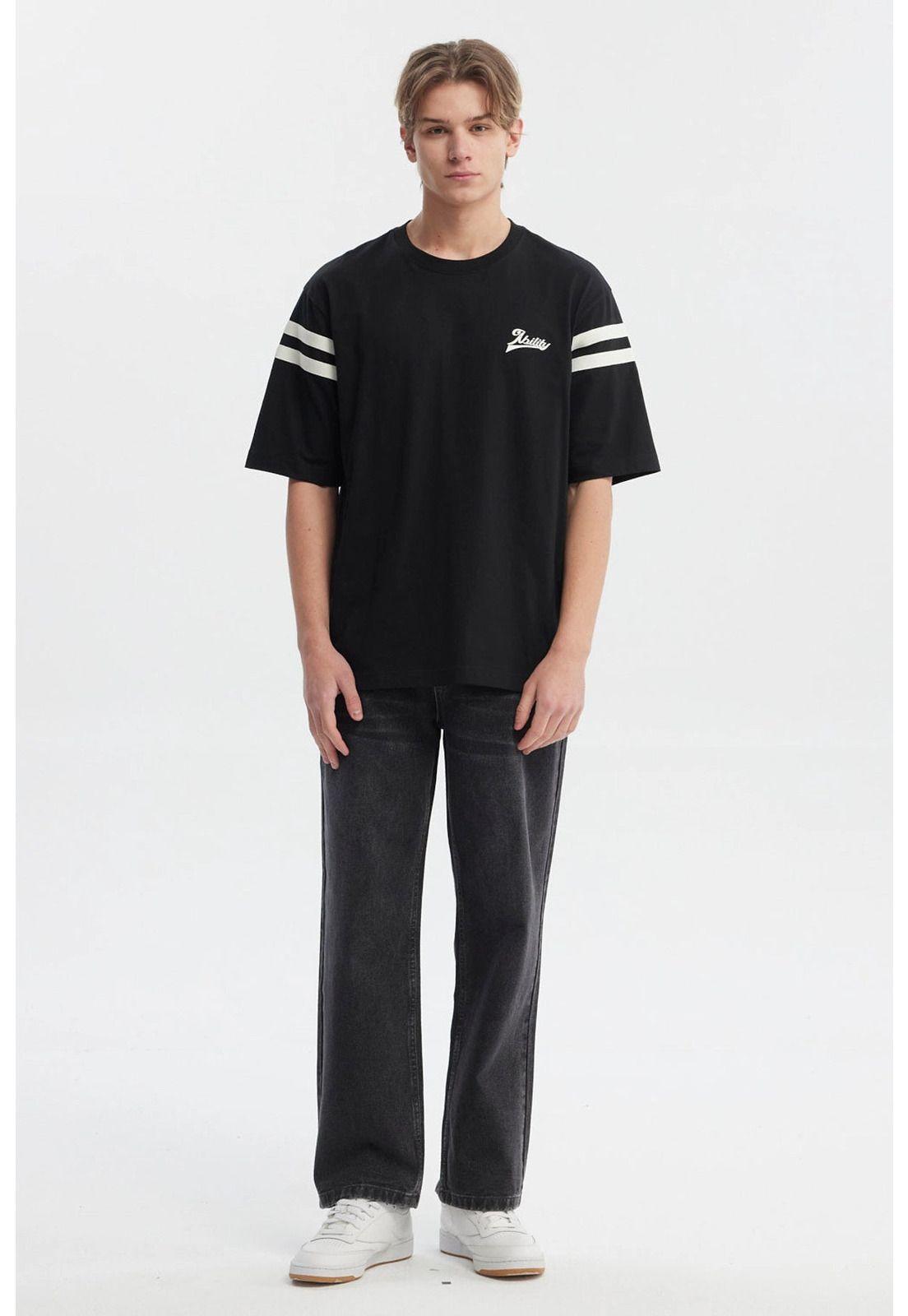 Polera Hombre Oversize Negro - Xl-3