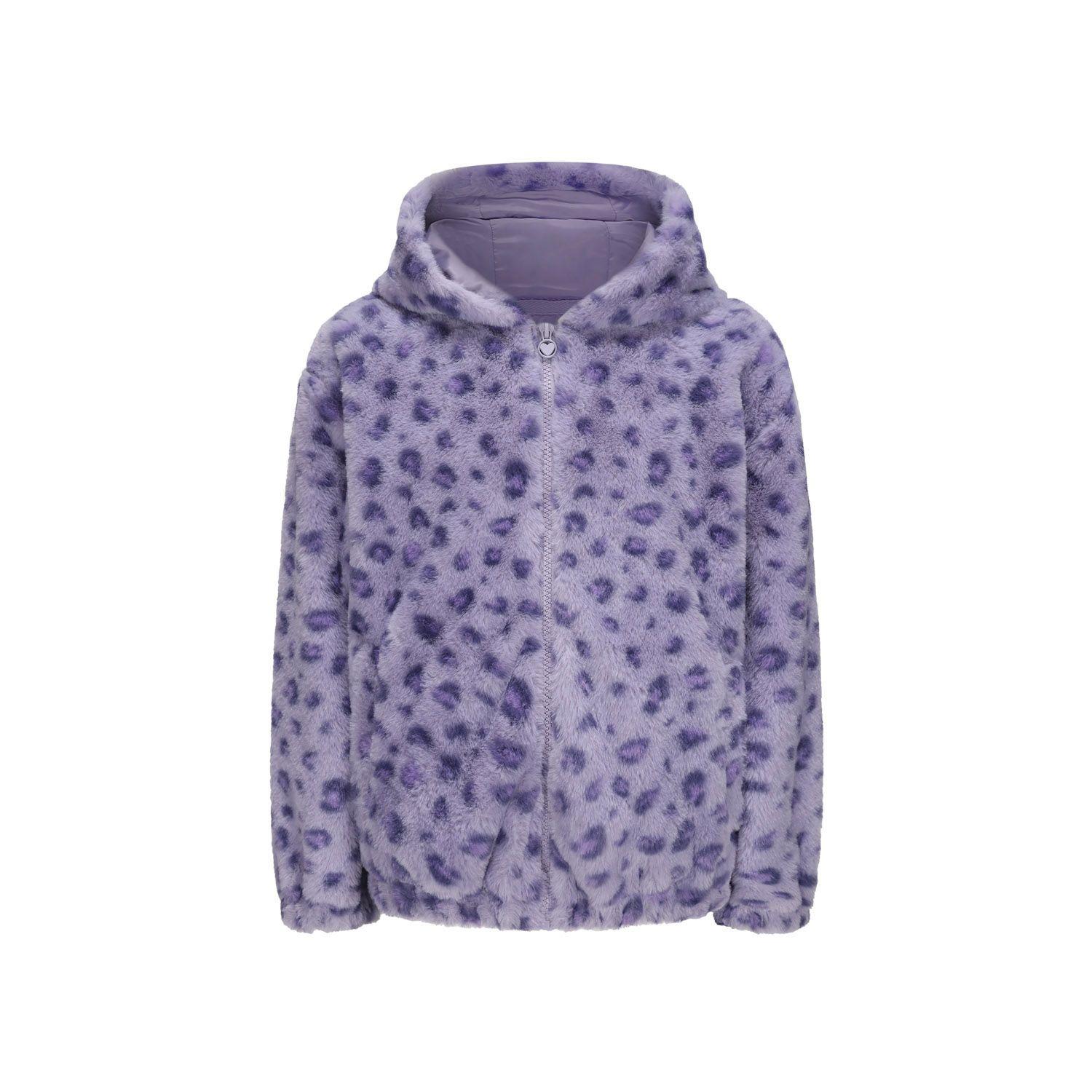 Chaqueta Niña Peluda Violeta-0