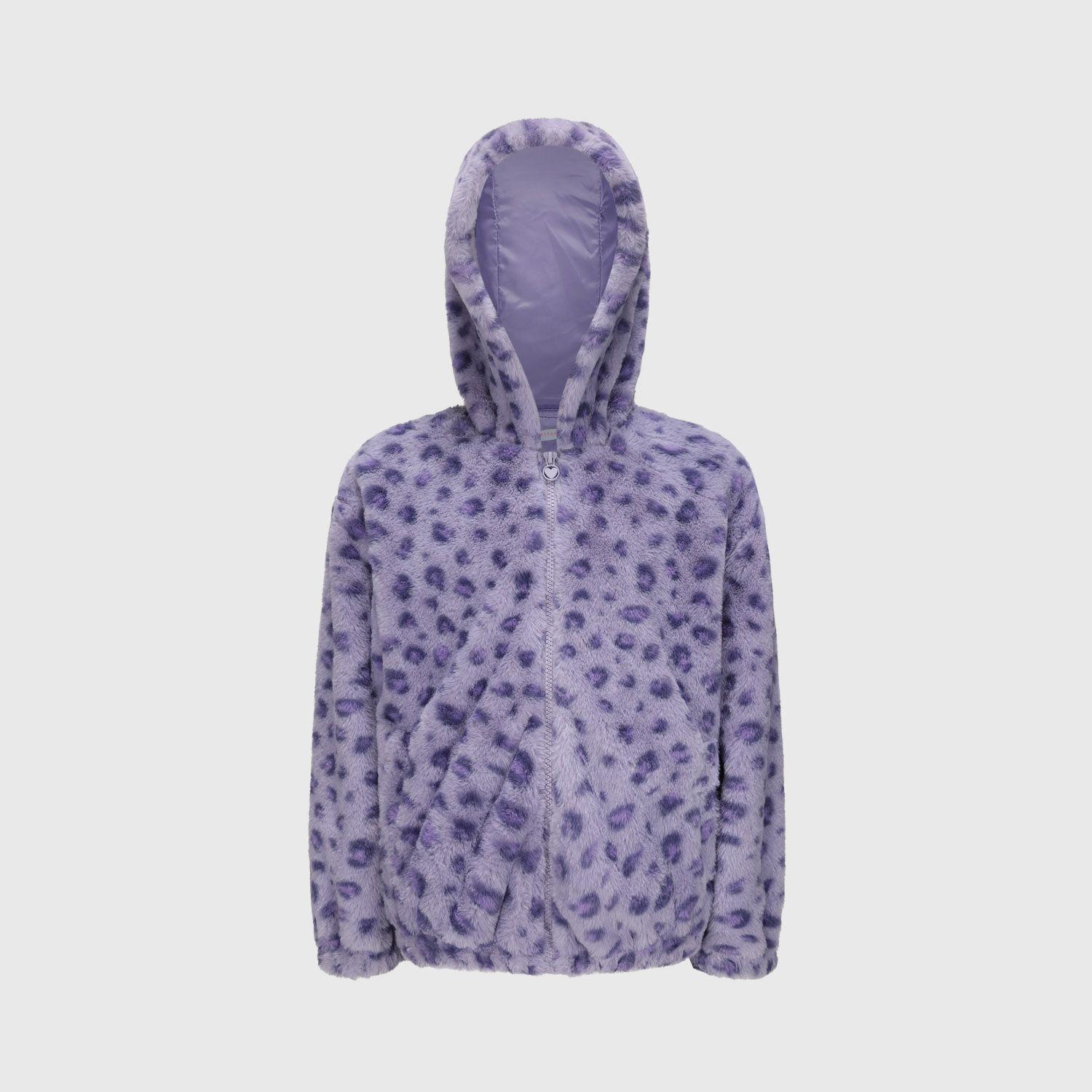 Chaqueta Niña Peluda Violeta-1