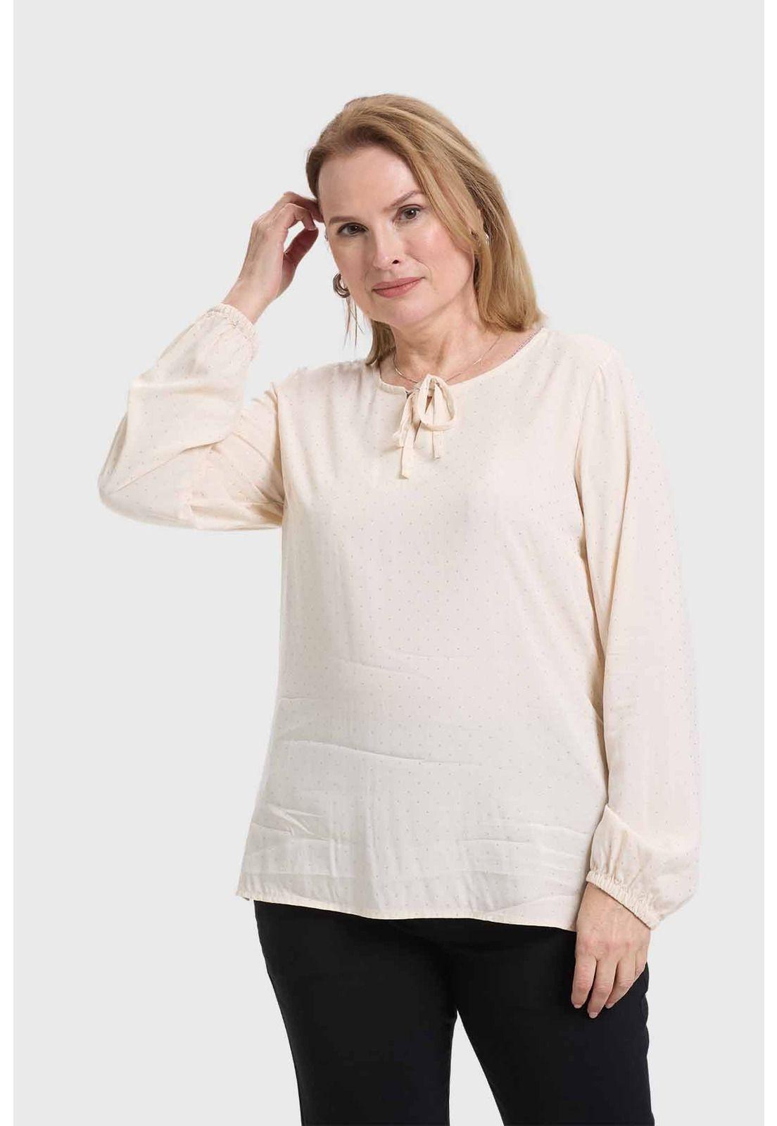 Blusa Mujer Abotonada Arena - ll-0