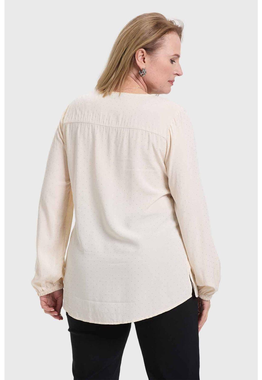 Blusa Mujer Abotonada Arena - ll-2