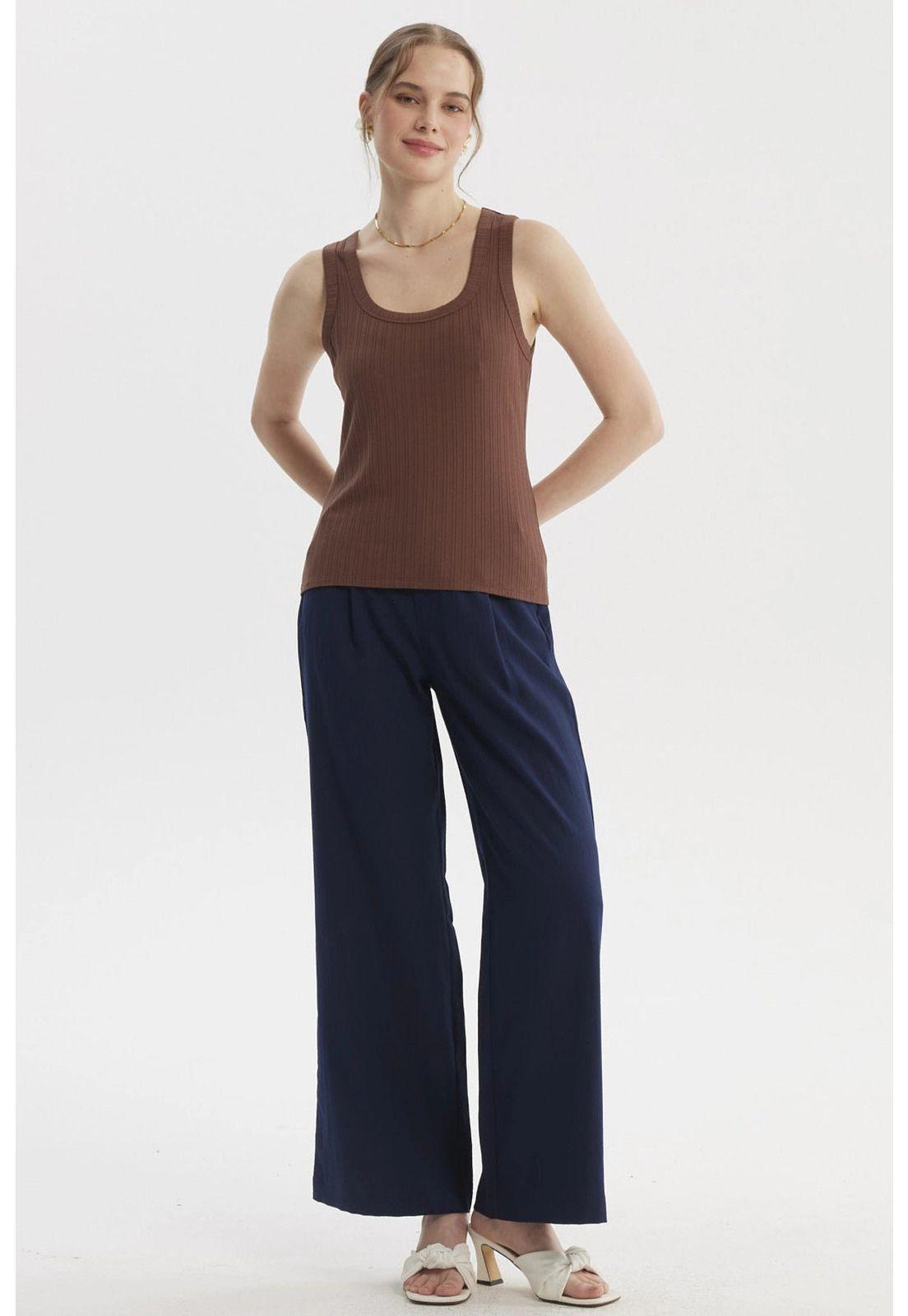 Peto Mujer Rib Café Claro-3