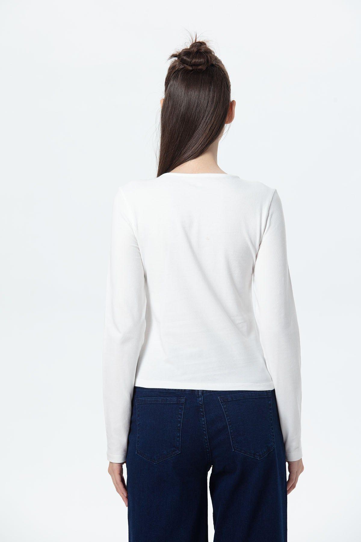 Polera Mujer Print College Crudo-2