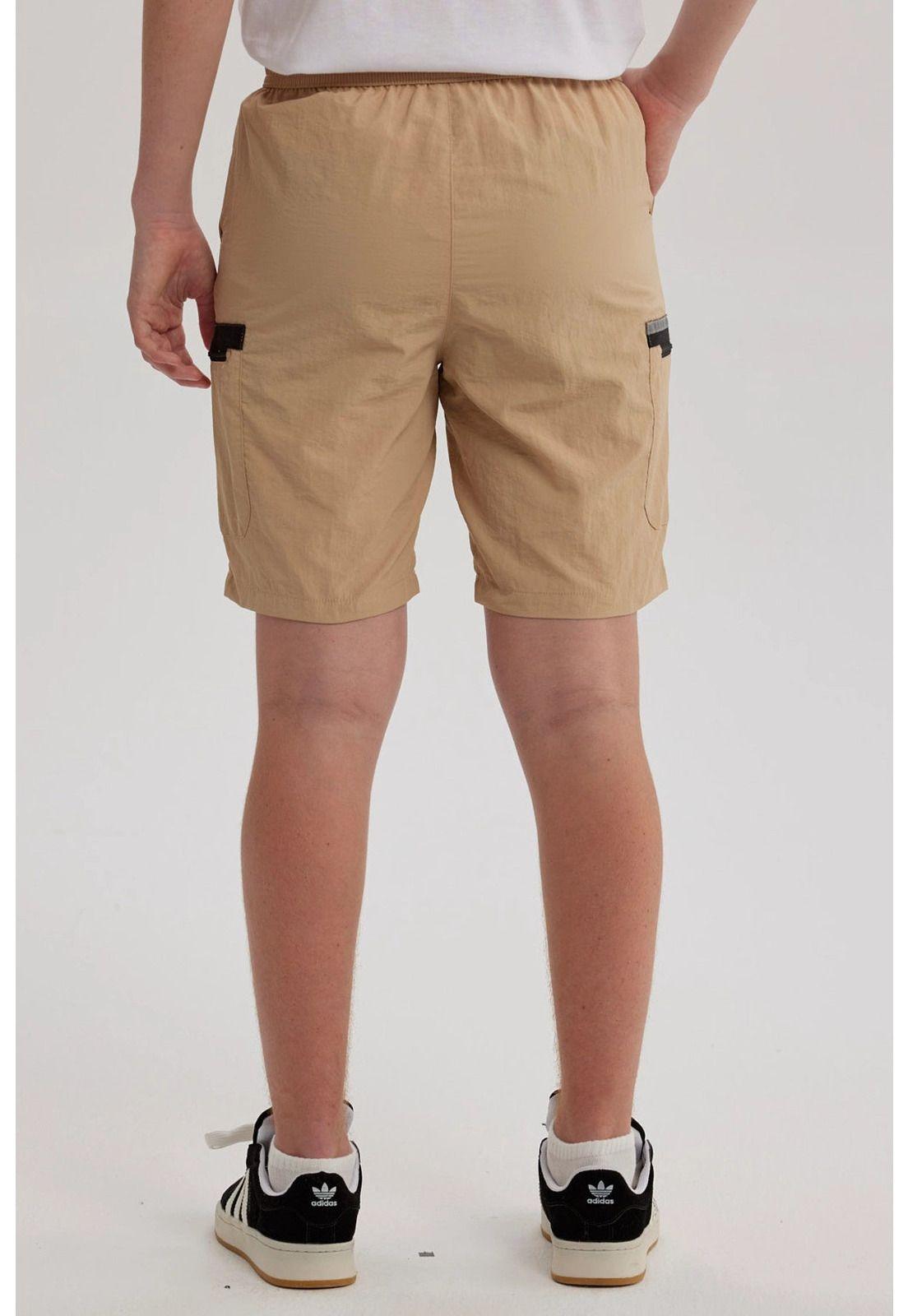 Bermuda Niño Cargo Taslan Kaki-1