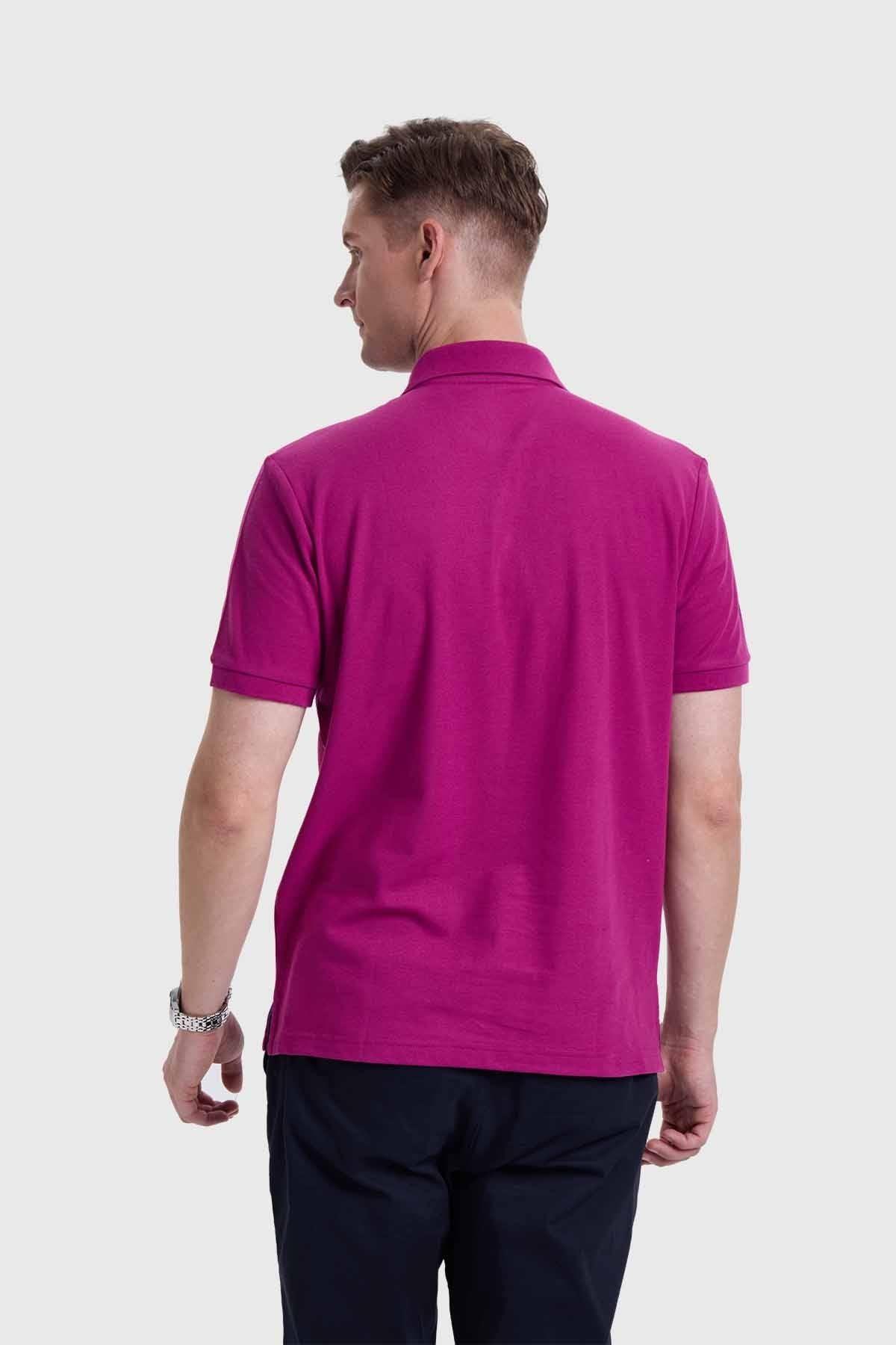 Polera Hombre Piqué Violeta-2