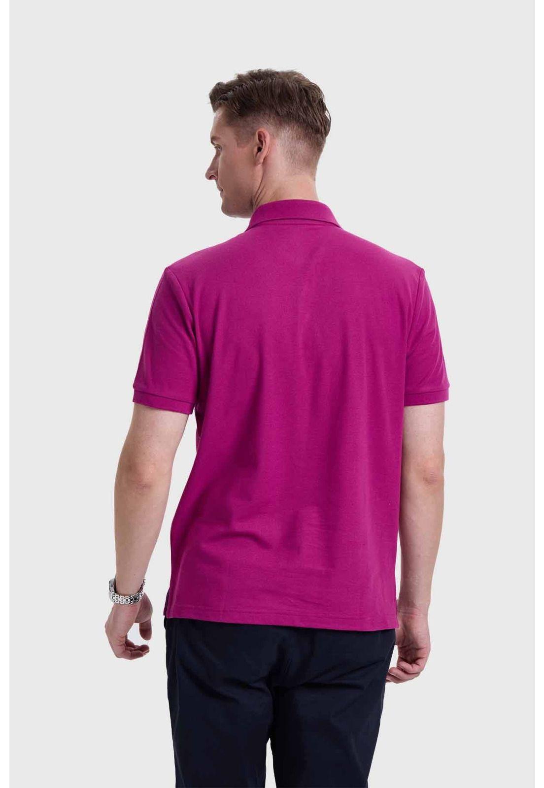 Polera Hombre Piqué Violeta-2
