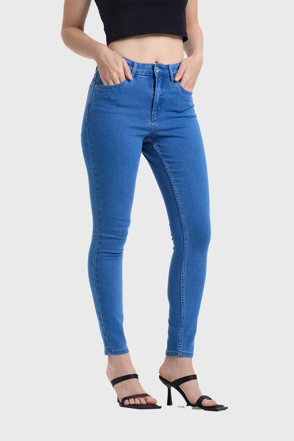Jeans Mujer Skinny Emilia Azul Electrico I-3