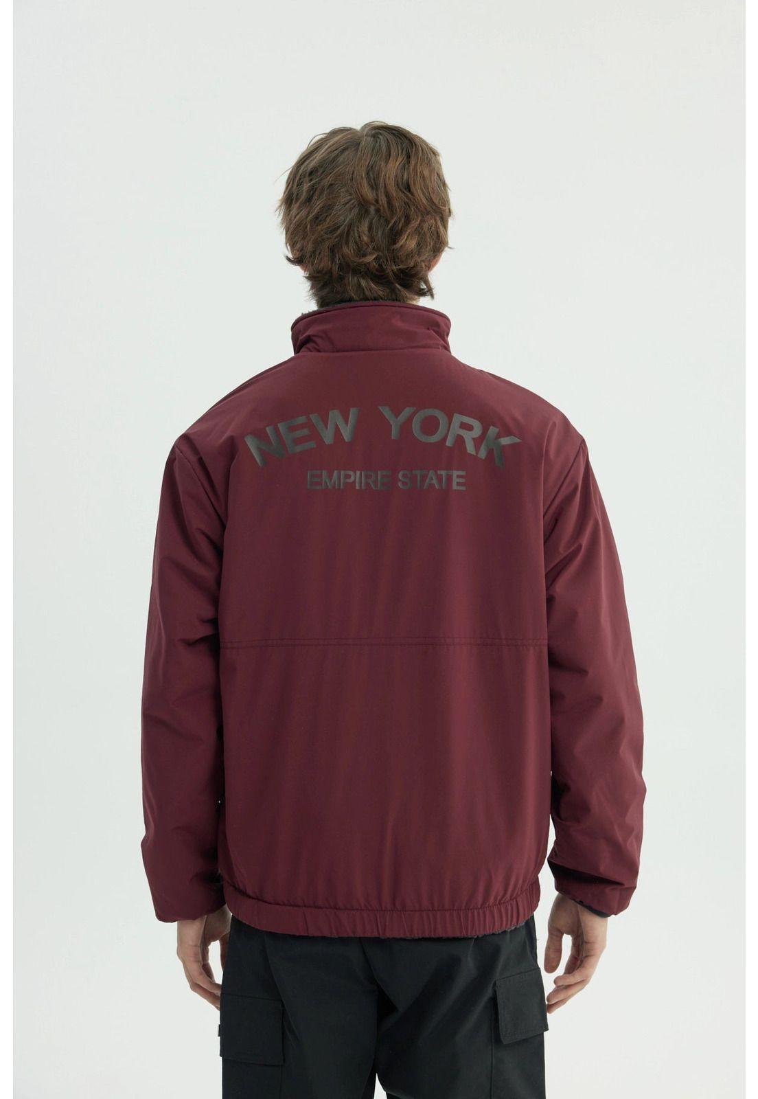 Chaqueta Hombre Slim Burdeo-2