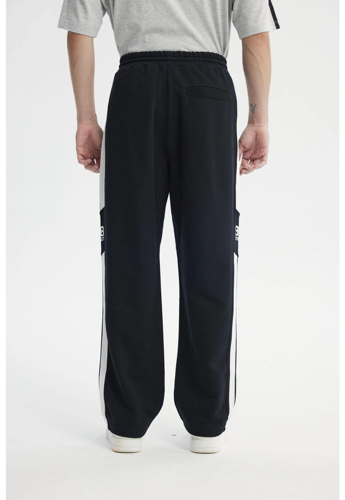 Pantalón Buzo Hombre Amplio Negro - lll-2