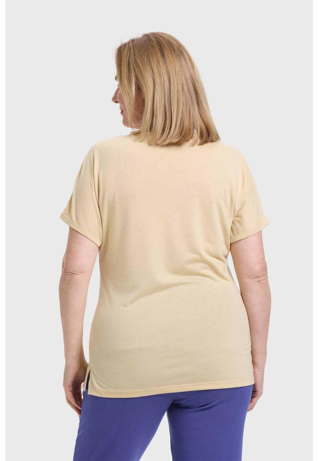 Polera Mujer Dorada Beige-2