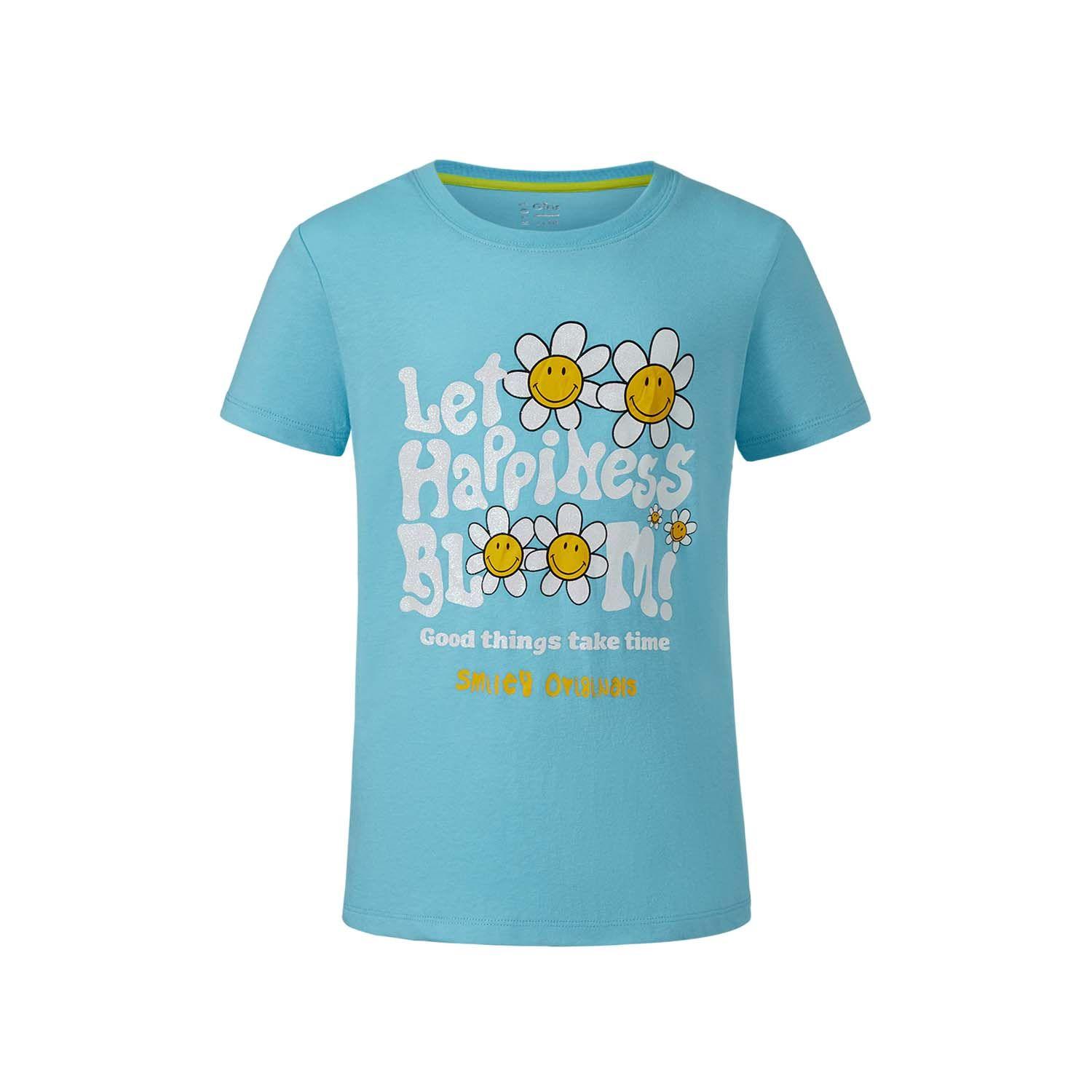Polera Niña Printed Celeste Fashion's Park-0