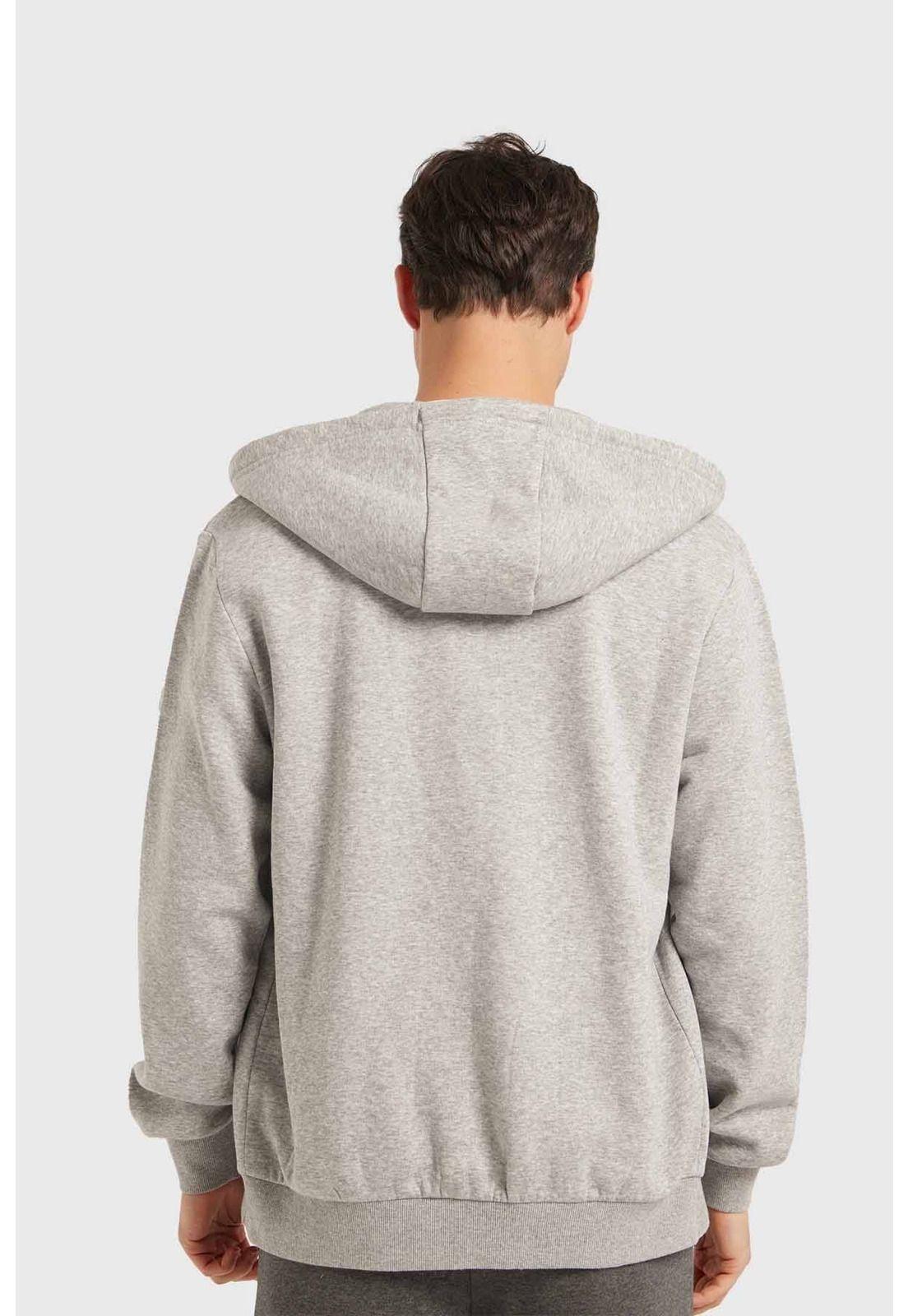 Polerón Hombre Hoodie Básico Gris-2