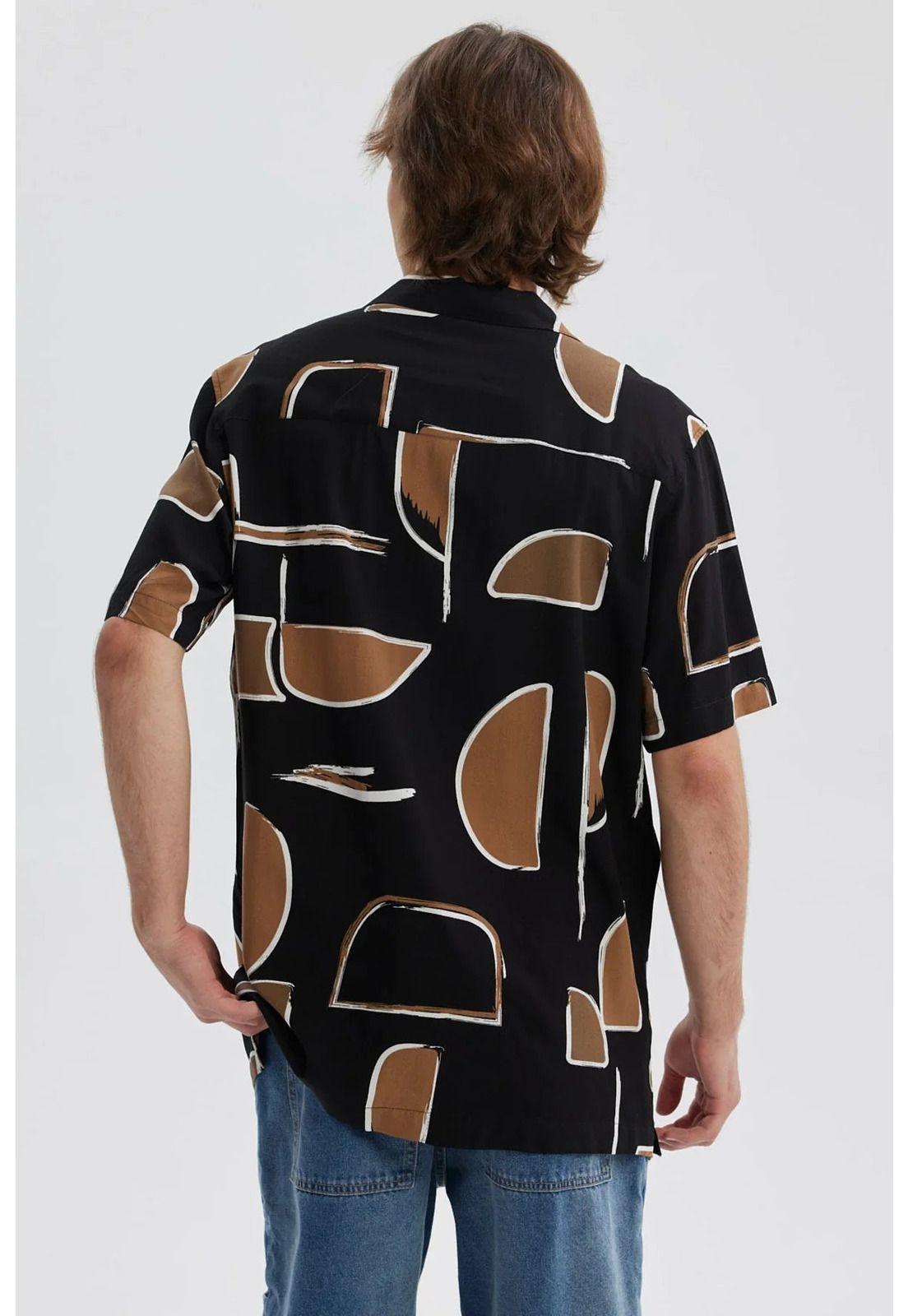 Camisa Hombre Full Rapport Negro - lV-2