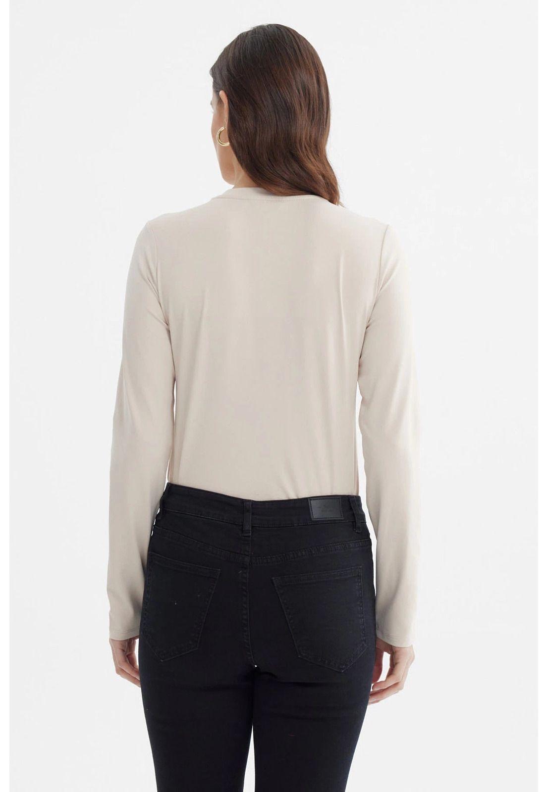 Polera Mujer Wide Leg Beige-2