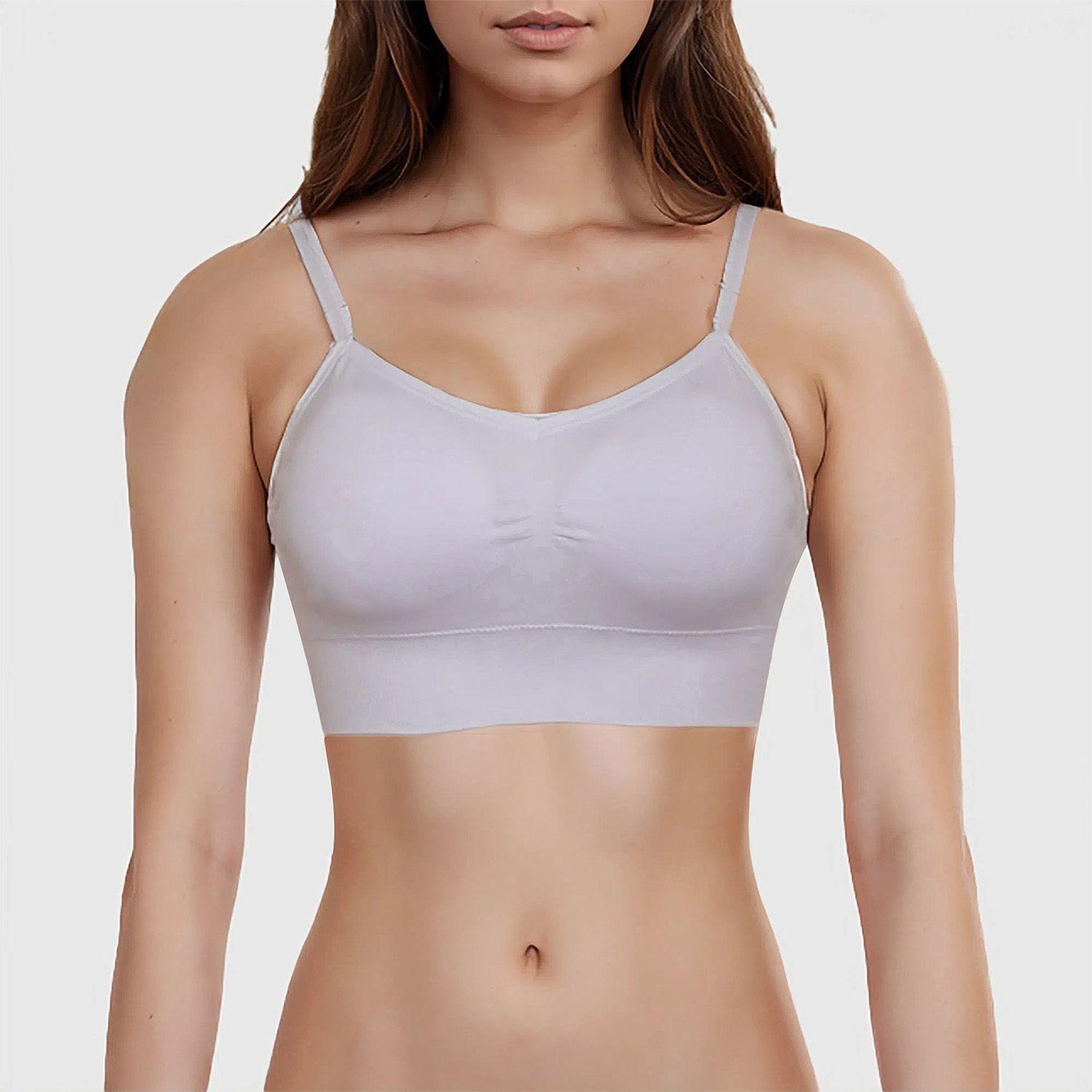 Sostén Mujer Bipack Peto Liso Celeste-3