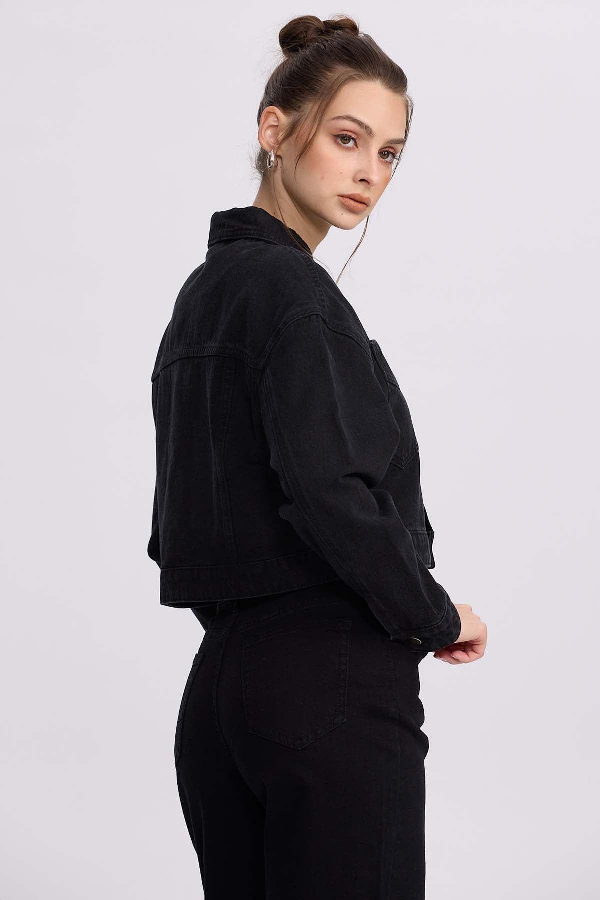 Chaqueta Mujer Cowboy Negro-2