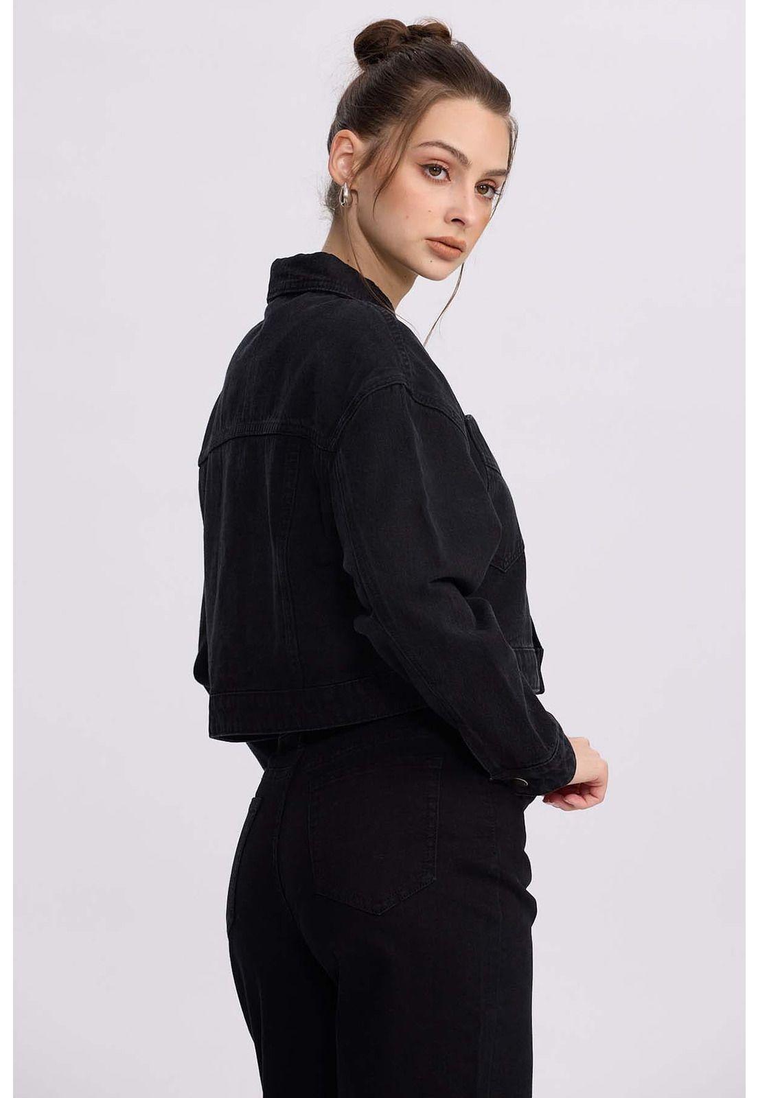 Chaqueta Mujer Cowboy Negro-2